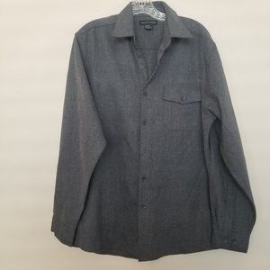 Rampage Dark Grey Button Down Soft
